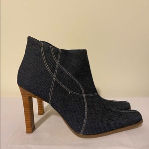 Denim High Heel Boot